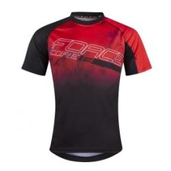 Force Core MTB dres krtky rukv, erven/ierna