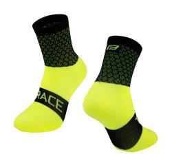 Force Trace cyklistick ponoky ierna / fluo