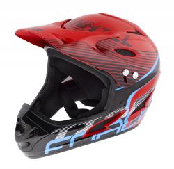 Prilba force Tiger downhill erveno ierno modr /L-XL/